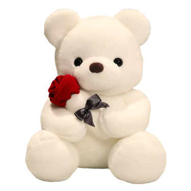 RoseBear Knuffelbeer | 3-in-1 Teddybeer met Rozen, 23-45 cm – Een liefdevol symbool van genegenheid 0